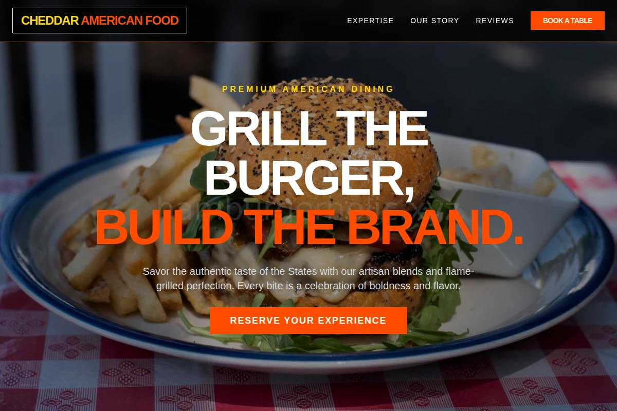 Cheddar American Food