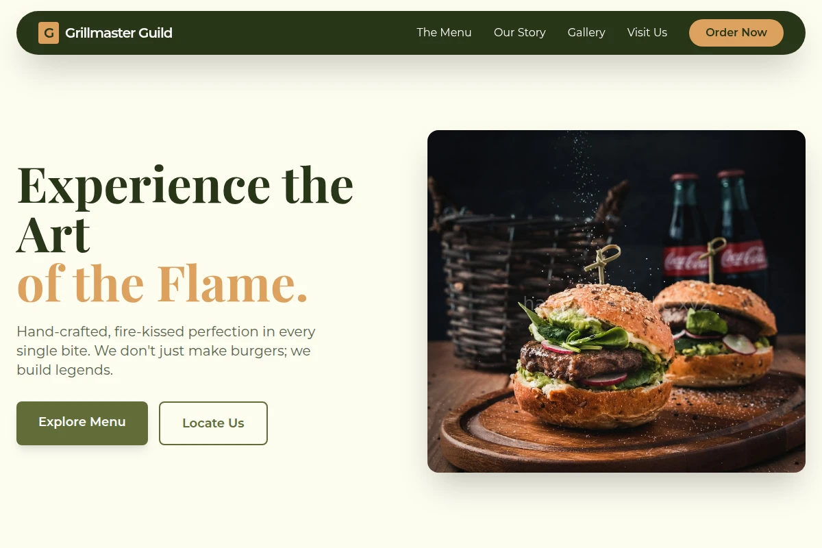 Menu Burger