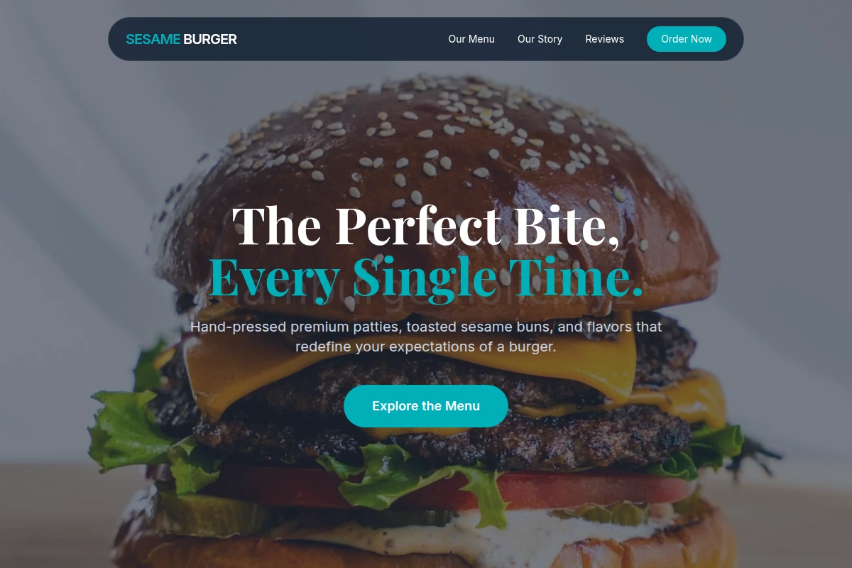 Sesame Burger